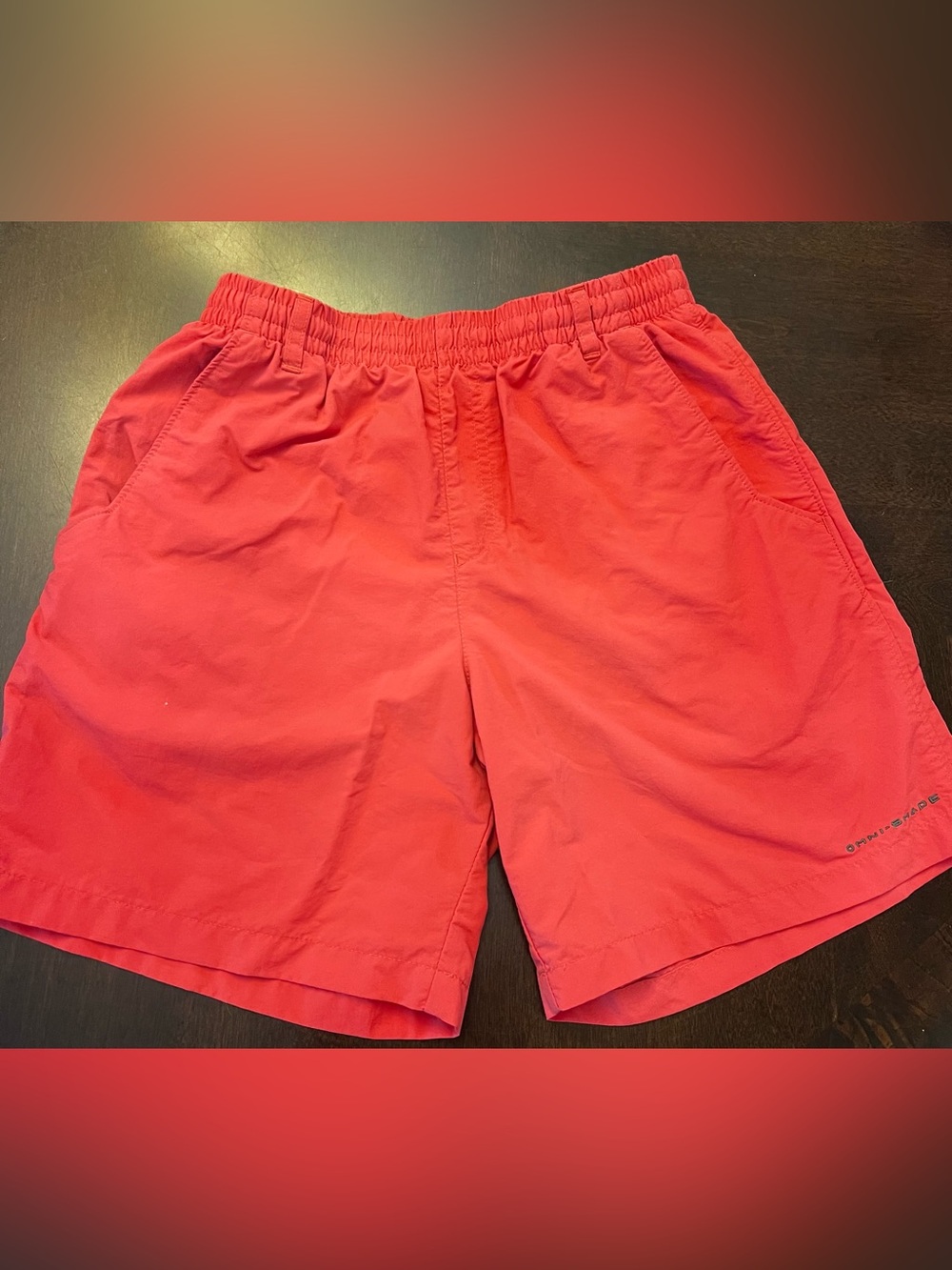 Columbia Kids Red Elastic Waist Shorts